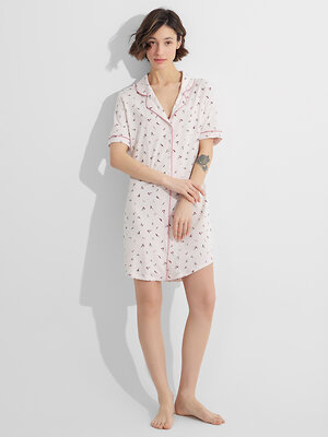 MARK FORMELLE Сорочка 577173 572403 цветочки на розовом