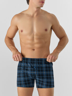 MARK FORMELLE Трусы 577281 411152 синяя клетка на черном