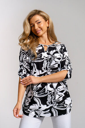 Натали Туника 577389 36970 черно-белый