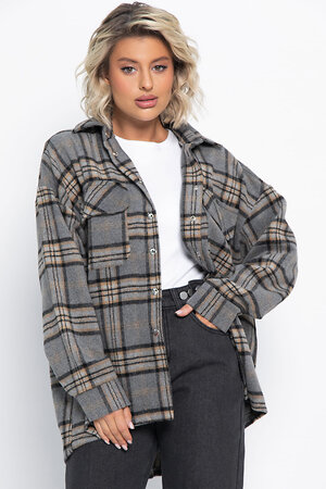 LT Collection Рубашка 577446 Б15041-5М серый