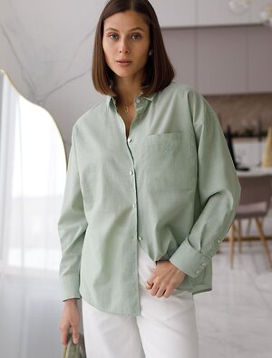 VILATTE Блузка 577456 D29.299 светло-оливковый