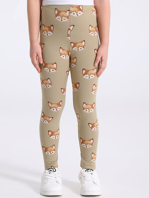 Апрель Лосины 577547 1ДРЛ4927804н лисички на темно-бежевом