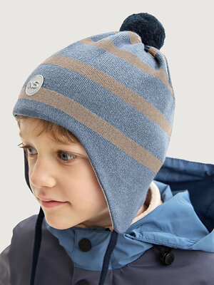 NIKASTYLE Шапка 578116 11м20726 деним/беж