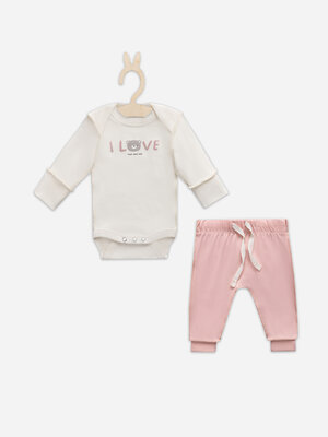 MARK FORMELLE Комплект 578208 89404-1 молочный +серебристо -розовый +печать