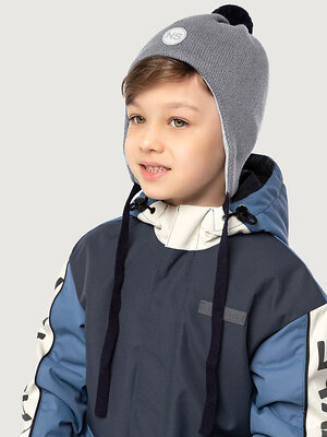 NIKASTYLE Шапка 578253 11м20726 серый меланж