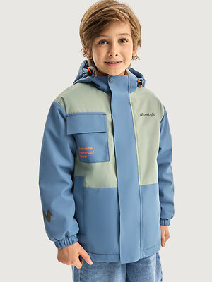 NIKASTYLE Куртка 578315 4м5326 деним/фисташка