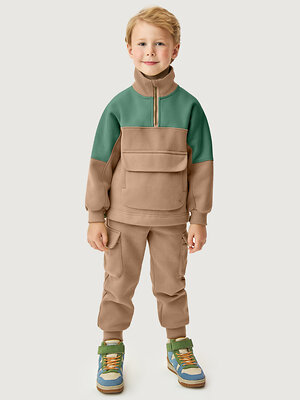 NIKASTYLE Костюм 578361 7т11726 какао/изумруд