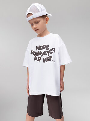 Bodo Футболка 578734 4-454MU белый (коричневый)