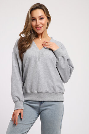 Натали Свитшот 578889 21064 серый меланж