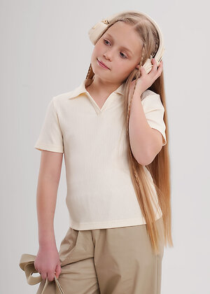 CLEVER Джемпер 579088 867266шл молочный