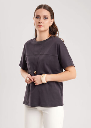 CLEVER Джемпер 579107 267088/195ли т.серый