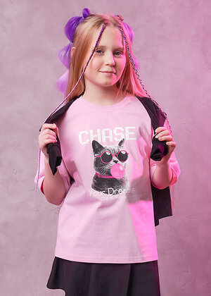 CLEVER Футболка 579168 866885/11кд_п розовый