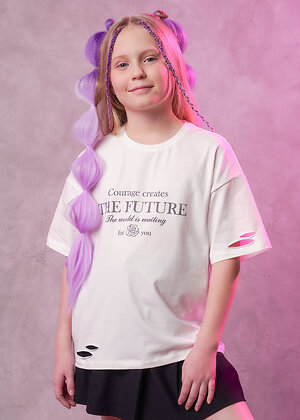 CLEVER Футболка 579174 866890/11г_п молочный