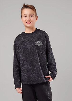 CLEVER Фуфайка 579182 867299/10кдн_п т.серый/чёрный