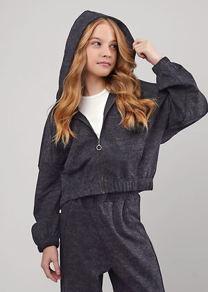 CLEVER Куртка 579197 867306/11ун т.серый/чёрный