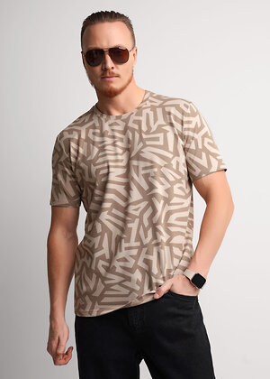 CLEVER Футболка 579231 561982/03гн бежевый/т.бежевый