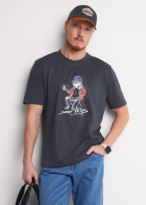 CLEVER Футболка 579299 562650/06кд_п т.серый