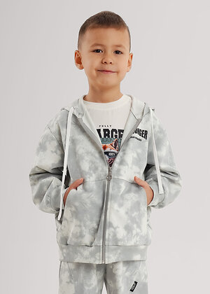 CLEVER Куртка 579301 867304/10ун_п1 св.серый/серый