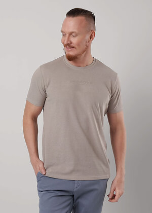 CLEVER Футболка 579303 662308зэ_п св.коричневый/белый