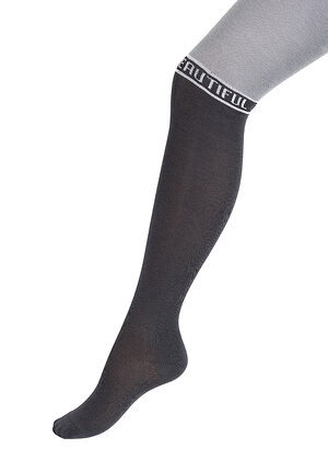 CLEVER Колготки 579436 КД1303 92-110 св.серый/т.серый