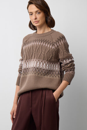 VERY NEAT Джемпер 579565 ЕВ 30278/ш кофейный