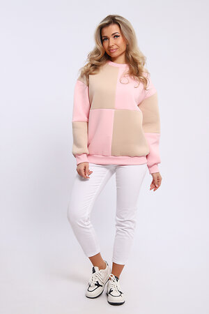 Натали Толстовка 579692 21055 розово-бежевый