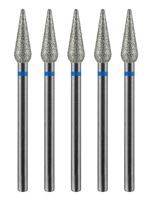 MANITA Фреза алмазная капля большая для аппаратного маникюра 866.104.260.120.040 ФАК-4,0 12С, синяя насечка, ø 4,0 мм, 5 шт. 579761 28369 