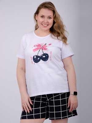 Malina Пижама 579805 3156 белый/тёмно-синий