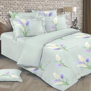 Текс-плюс КПБ Общий 579833 00000011928 "Зима-Лето" Перкаль - Кошачьи лапки