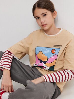 Acoola Футболка 579904 20210510201 бежевый