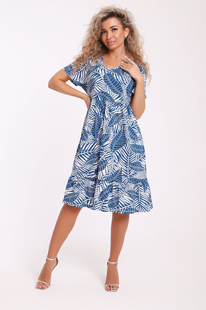 Натали Платье 579993 13287 бело-синий