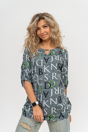 Натали Туника 580051 36800 серо-зеленый