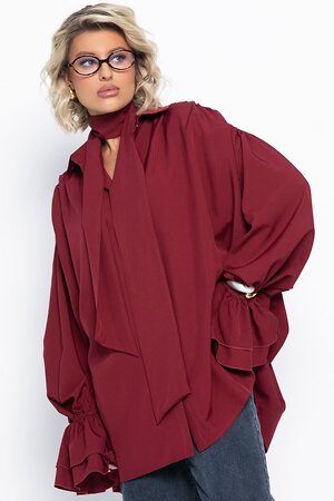 LT Collection Блуза 580067 Б14949-5М бордовый