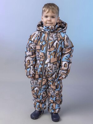 BATIK Комбинезон 580202 0264-26в-3 Принт бежевый