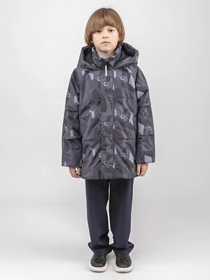 BATIK Куртка 580224 0286-26в-2 Принт серый монохром