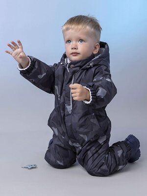 BATIK Комбинезон 580236 0296-26в-3 Принт серый монохром