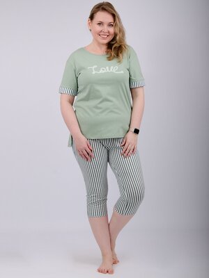 Malina Пижама 580291 3153 зелёный/белый