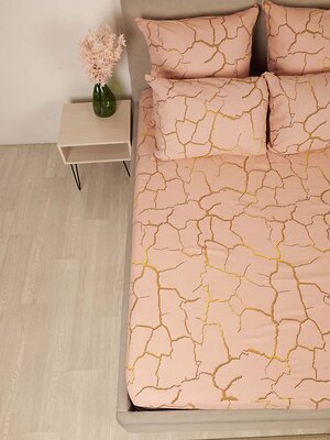 Текс-плюс Простыня 580312 НФ-00152632 Кракле, цвет пудра