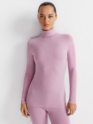 Omsa Водолазка 580321 OmD 1737T SF Водолазка с отворотом жен. Rosa Antico (Розовый)