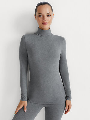 Omsa Водолазка 580348 OmD 1737T SF Водолазка с отворотом жен. Grigio (Серый)