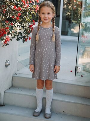 Апрель Платье 580402 1ДПД5064223н веточки на коричневом