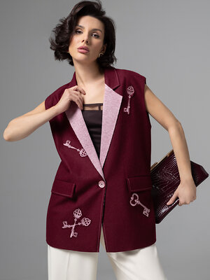 CHARUTTI Жилет 580416 12568 Бордовый