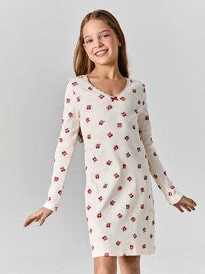 MARK FORMELLE Сорочка 580531 577728 вишенки на св.молочном