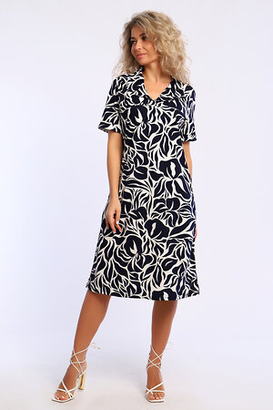 Натали Платье 580626 13224 сине-белый