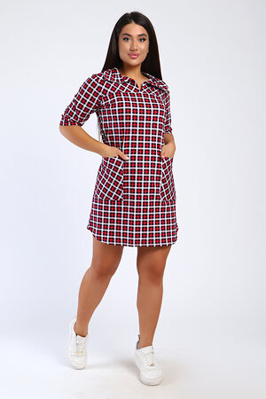 Натали Туника 580714 85027 клетка красная