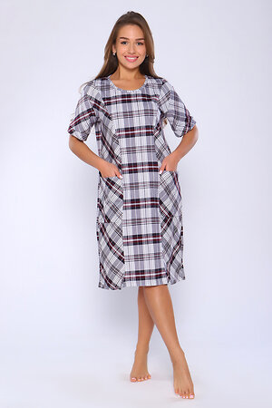 Натали Туника 580839 59218 серая клетка