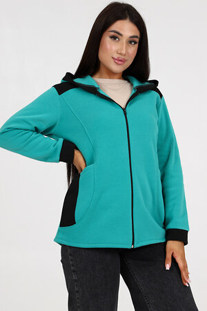 Натали Толстовка 580880 52223 бирюзовый