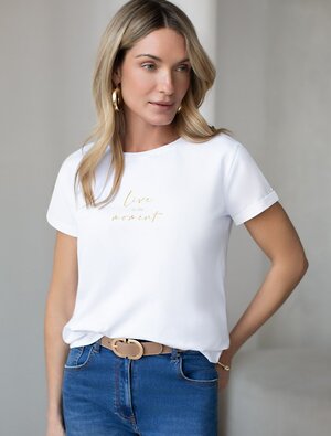 VILATTE Футболка 580923 D49.146 белый_moment