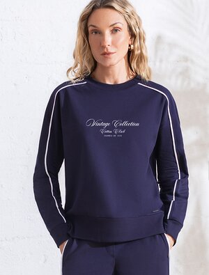 VILATTE Джемпер 580956 D49.161 т.синий_cotton club