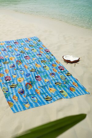 Натали Полотенце 581112 Полотенце банное Рыбки синий